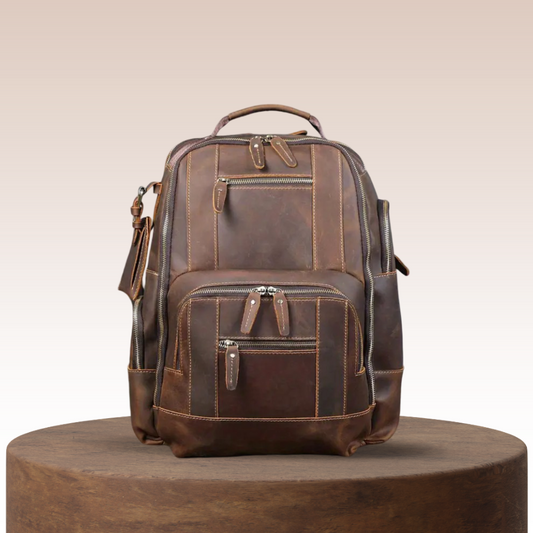 Sterling | Vintage Leder Multi-Schicht Rucksack