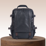 Griffin | Herren Schwarzer Leder-Rucksack