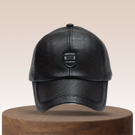 Ignatius | Leder Baseball Cap mit Patch